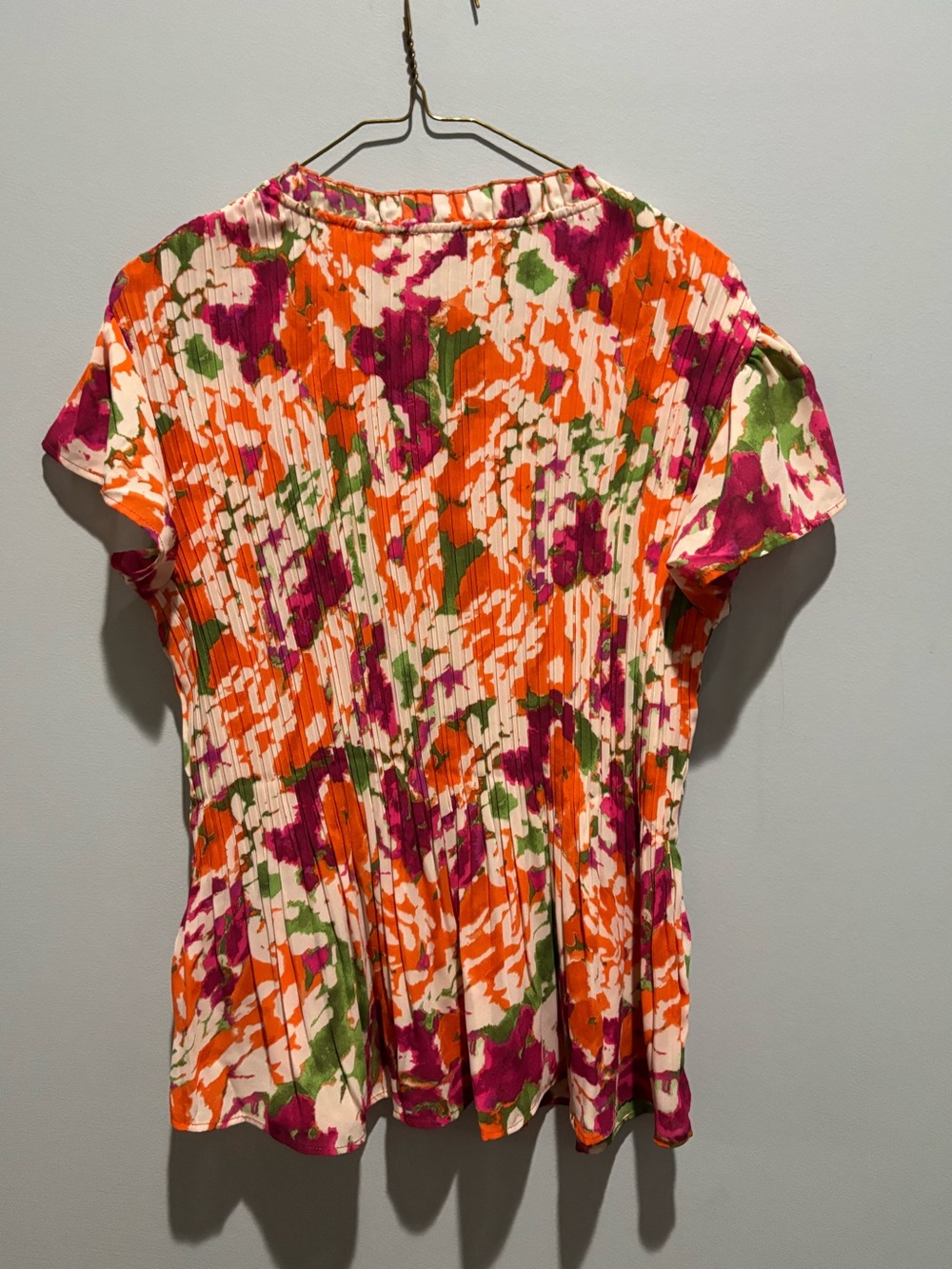 Sunny Leigh Women’s Orange Colorful Blouse Like New Medium